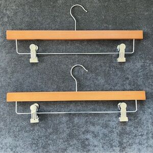 16” Wooden Pants Hanger Set of 2